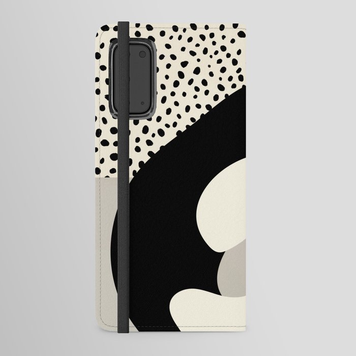 Love Black White Abstract Android Wallet Case