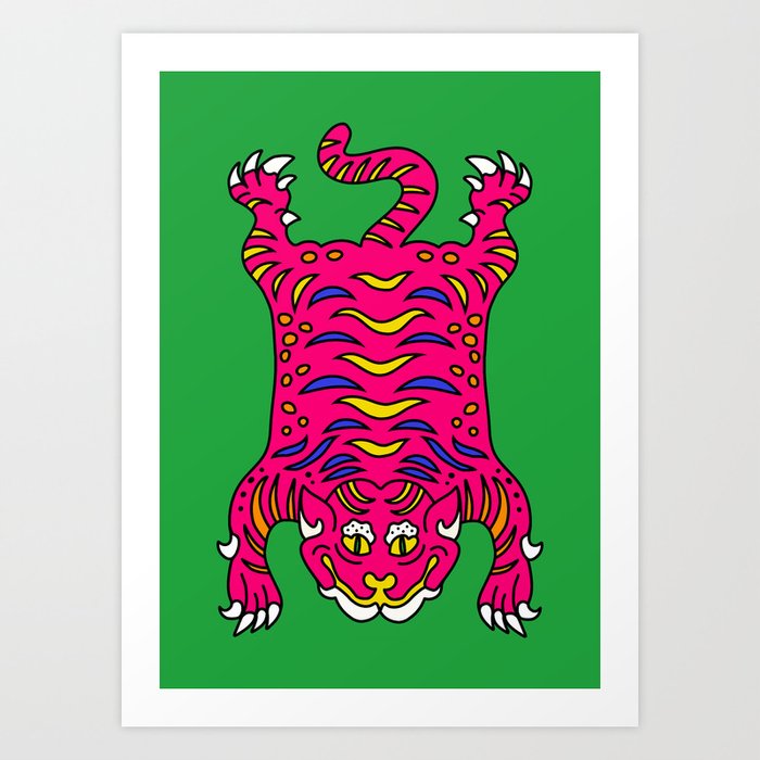Tibetan tiger Art Print