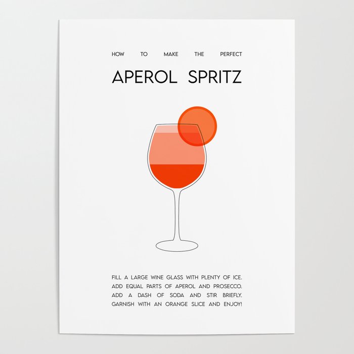 How to make the perfect Aperol Spritz  Poster