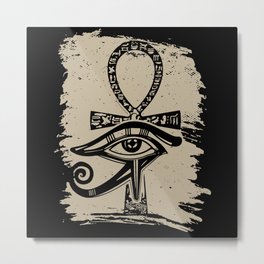 Ancient Egypt I Egyptian Mythology I Horus I Eye of Ra Metal Print
