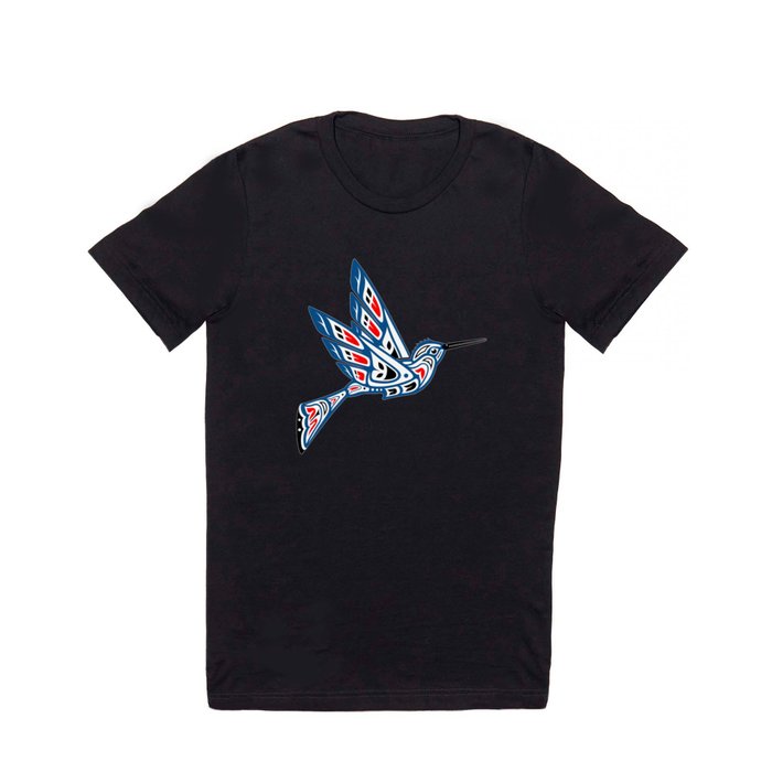 Hummingbird Pacific Northwest Native American Indian Style Art T Shirt
