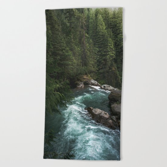 The Lost River - Pacific Northwest Beach Towel