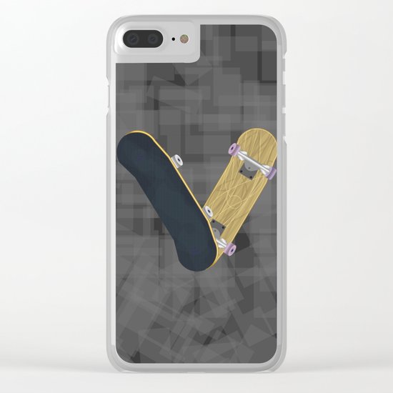 V for skateboard Clear iPhone Case
