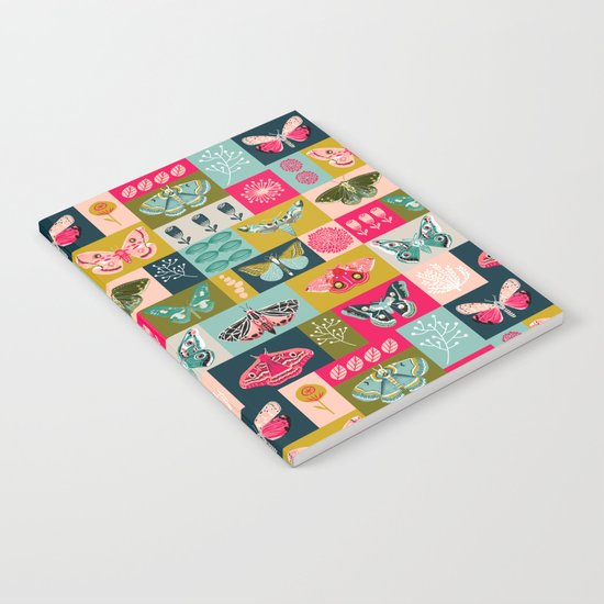 Lepidoptery tiles by Andrea Lauren Notebook