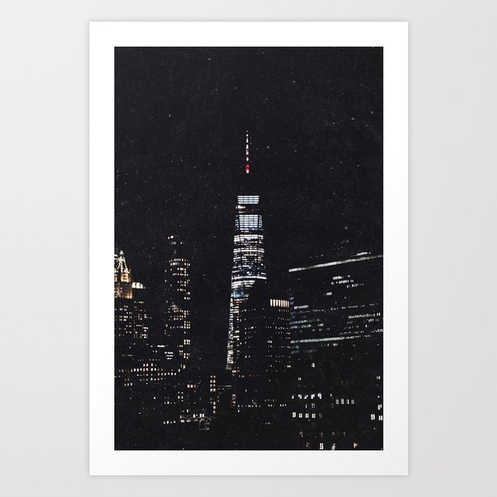 Lights of NYC | New York City Minimalism Art Print by Photography by