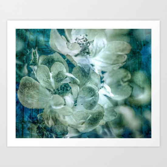 Dreaming of roses Art Print