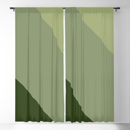 Pine Moss Sage Diagonal  Blackout Curtain