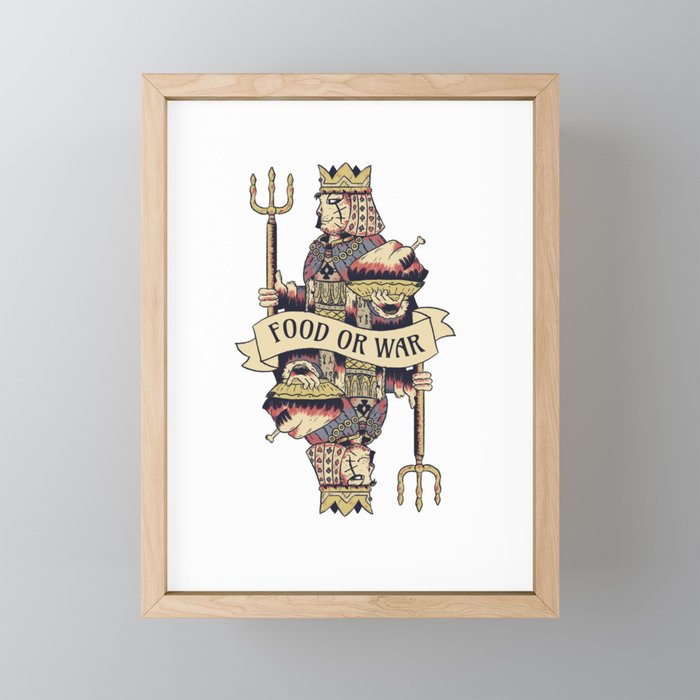 Food or War Framed Mini Art Print