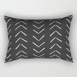 Boho Big Arrows in Black and White Rectangular Pillow