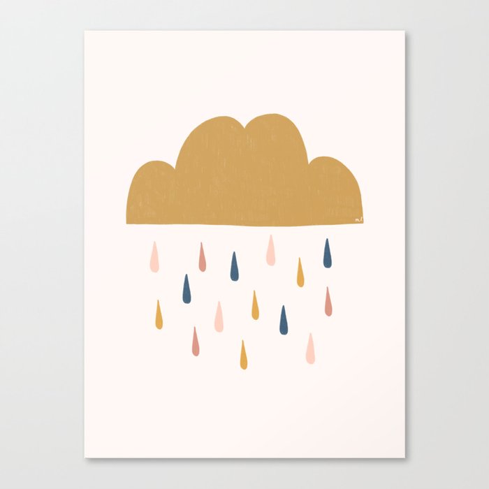 Raining Cloud Canvas Print