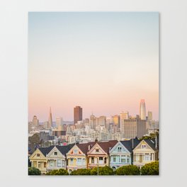 Sunset at Painted Ladies Canvas Print