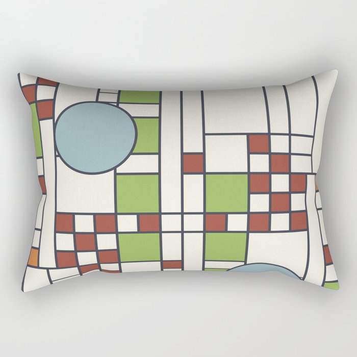 Stained glass pattern S02 Rectangular Pillow