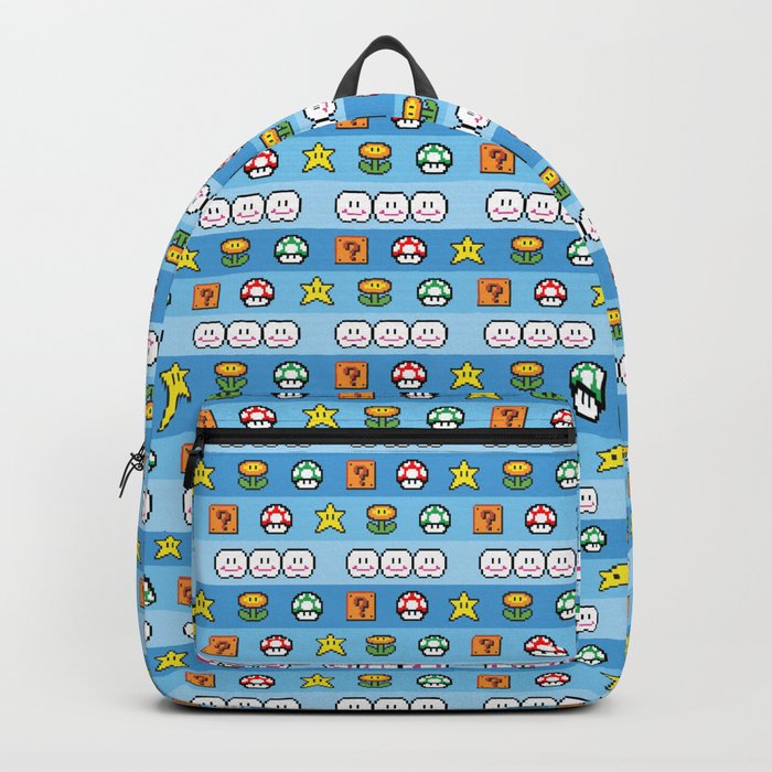 Pixel Retro Game Backpack By Vivinicolin Society6