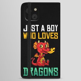 Dragon Head Funny Cute Fantasy Creature iPhone Wallet Case