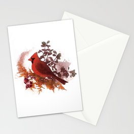Cardinal Bird and Copper Stationery Cards