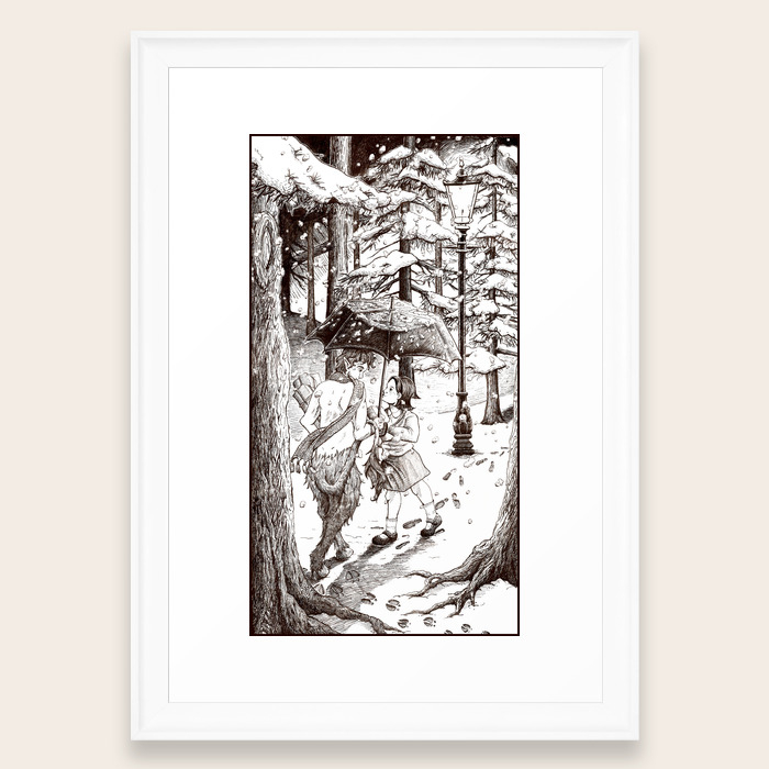 The Lion The Witch And The Wardrobe Framed Art Print By