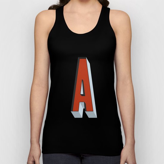 Letter A Unisex Tank Top