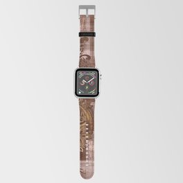 Hawaiian Golden Tapa Artboard Abstract Apple Watch Band