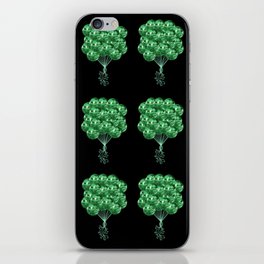 70's Groovy Green Disco Ball Balloons iPhone Skin