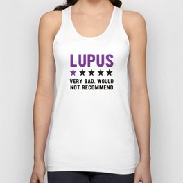 Lupus Awareness Month Purple Ribbon Lupus Warrior Tank Top