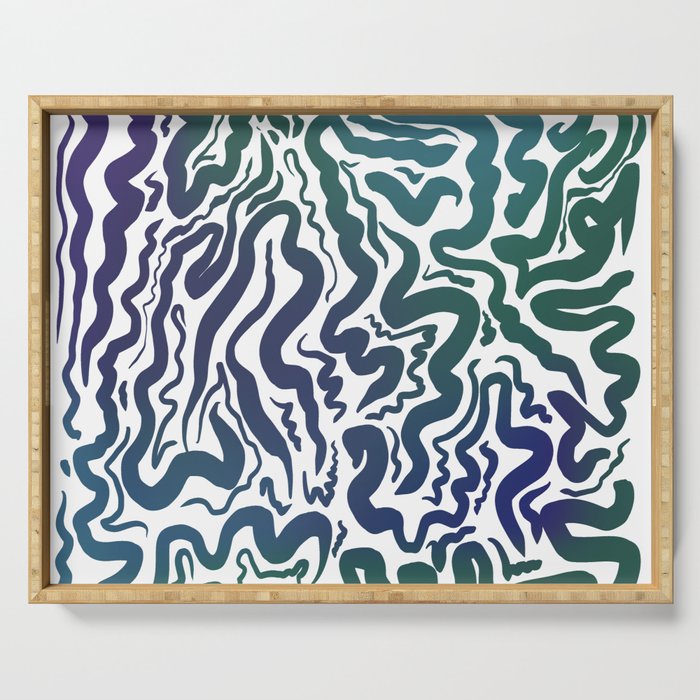 Abstraction Snakes Serving Tray