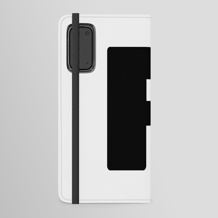 R (Black & White Letter) Android Wallet Case