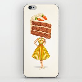 Cake Head Pin-Up: Carrot Cake iPhone Skin