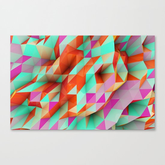 Polygons Sphere Abstract Canvas Print