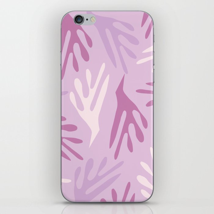 Ailanthus Cutouts Midcentury Modern Abstract Pattern in Light Lilac iPhone Skin