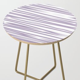 Light purple stripes background Side Table