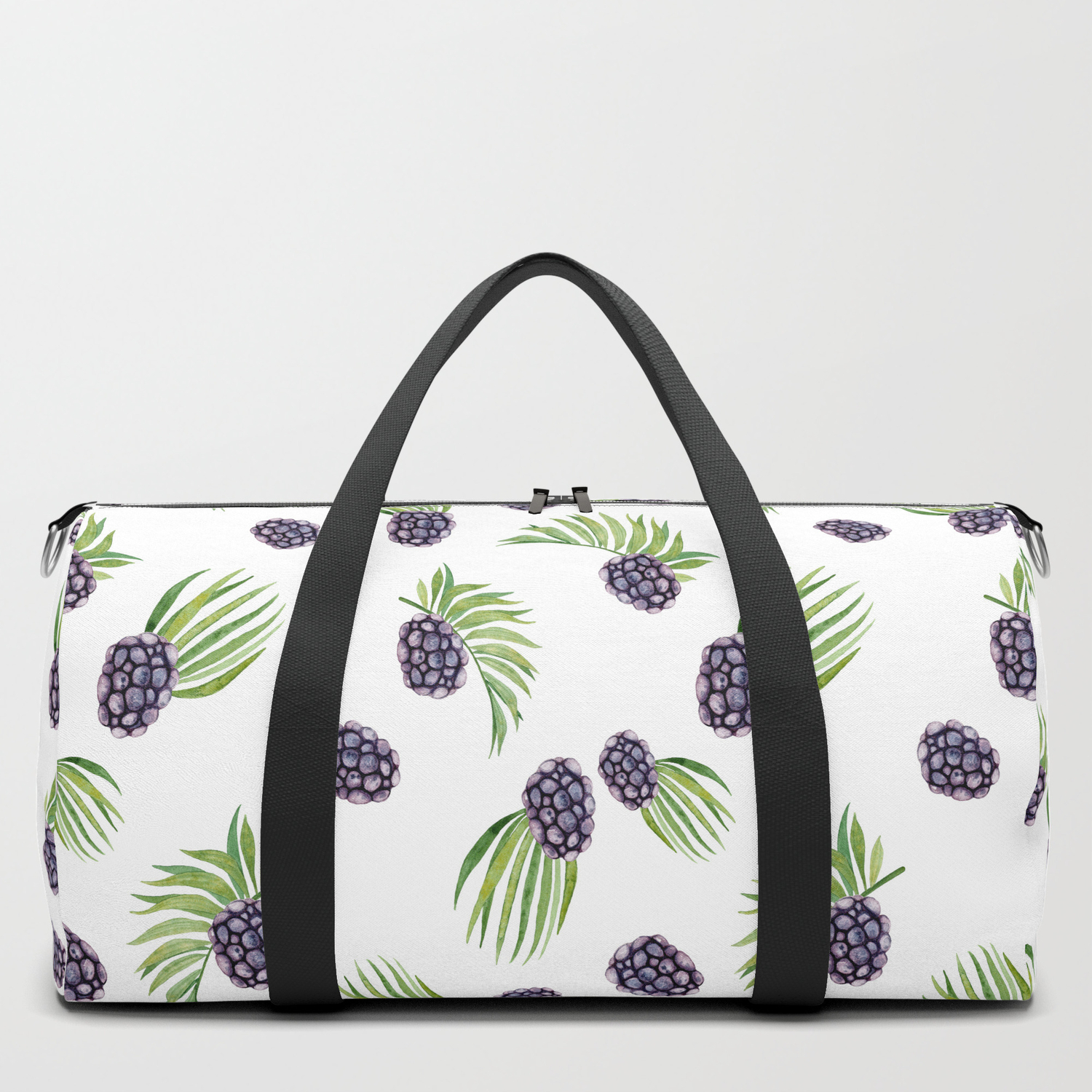 blackberry duffle bag green