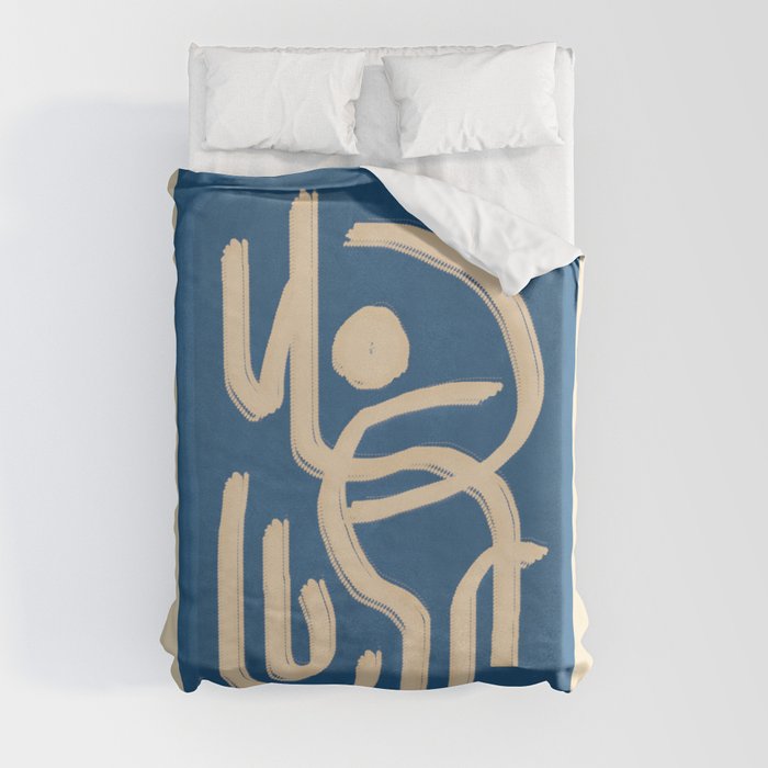 Abstract Line 50 Duvet Cover