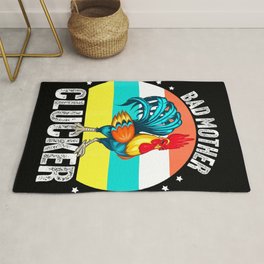 Bad Mother Clucker Chicken Lover Farmer Farm Rug