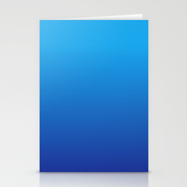 BRIGHT BLUE GRADIENT Stationery Cards