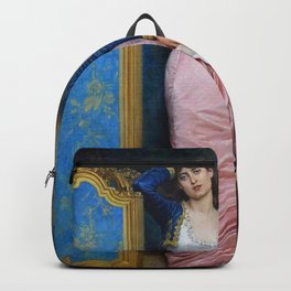 Magnificent: Declaration of Love - 19th Century French Belle epoque female portrait oil painting by Auguste Toulmouche for home, bedroom and wall decor Backpack