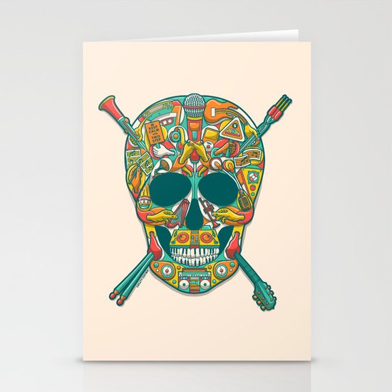 Music Isn't Dead Stationery Cards