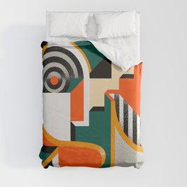 4th Dimension Abstract Design Duvet Cover