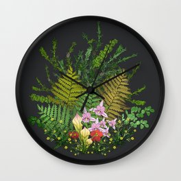 Bog Bouquet Wall Clock