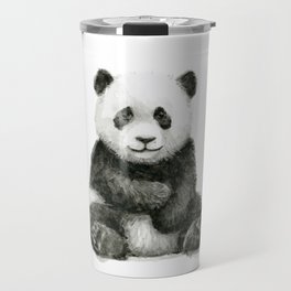 Panda Baby Watercolor Travel Mug