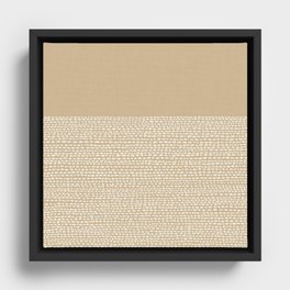 Riverside - Sand Framed Canvas