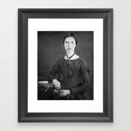 Emily Dickinson Portrait Framed Art Print