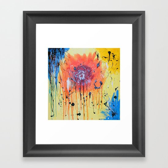 Bleeding poppy Framed Art Print