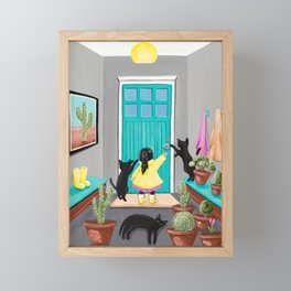 Let's Play Outside Framed Mini Art Print