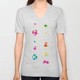 Speckled Polka Dots V Neck T Shirt