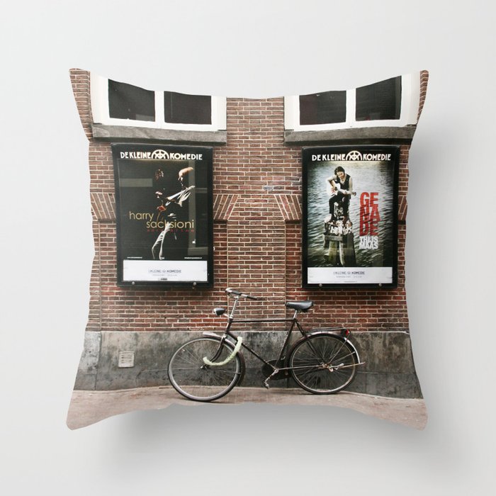 Life is like a bicycle Throw Pillow