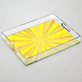 Yellow stripes Acrylic Tray