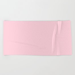 Light Soft Pastel Pink Solid Color Beach Towel