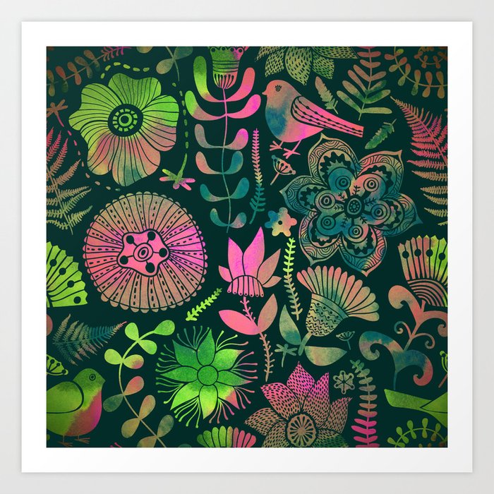 Magic Garden Art Print By Markovka Society6