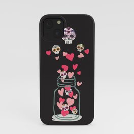 Sugar Skull Love Jar iPhone Case