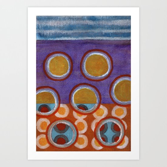About the Second Reality inside the Bubbles Art Print